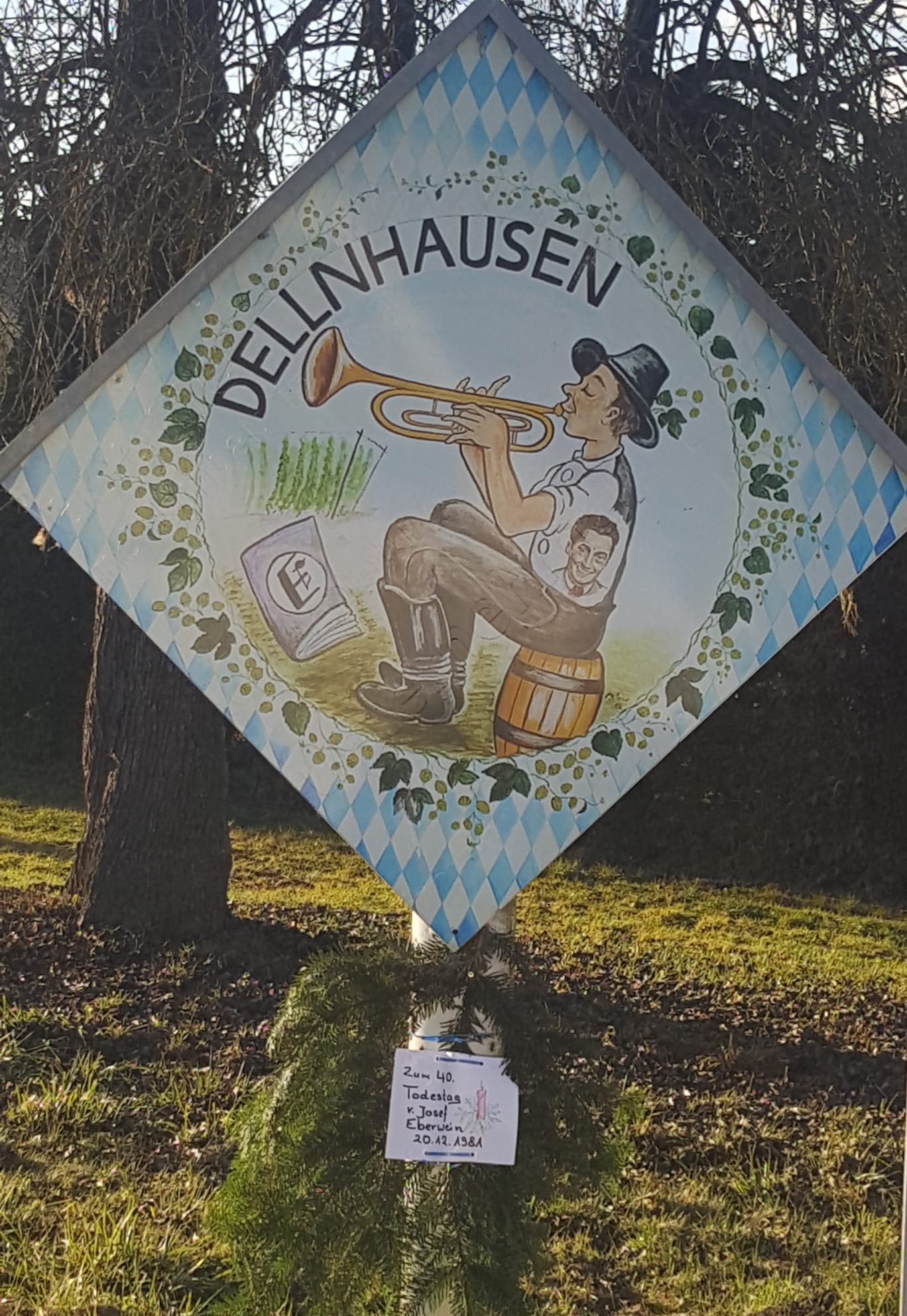 Schild Musikanten Josef Eberwein